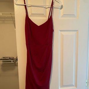 Maroon cocktail dress
